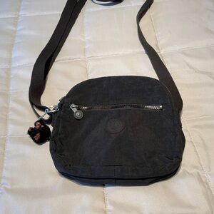 Kipling Black Crossbody Bag with Inner Zipper
